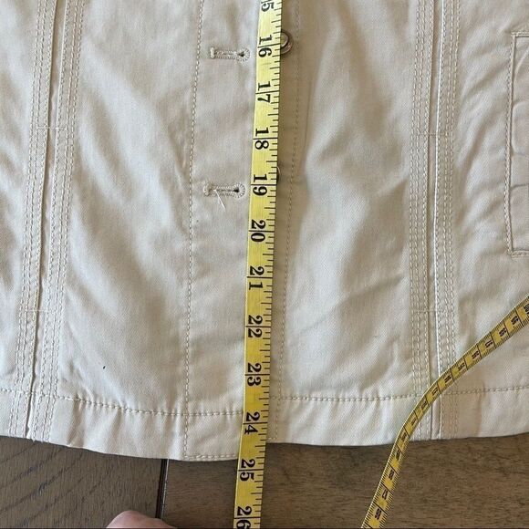 Chico's Tan Denim Jacket with Bling and Embroidery - Size 8 - Picture 9 of 11